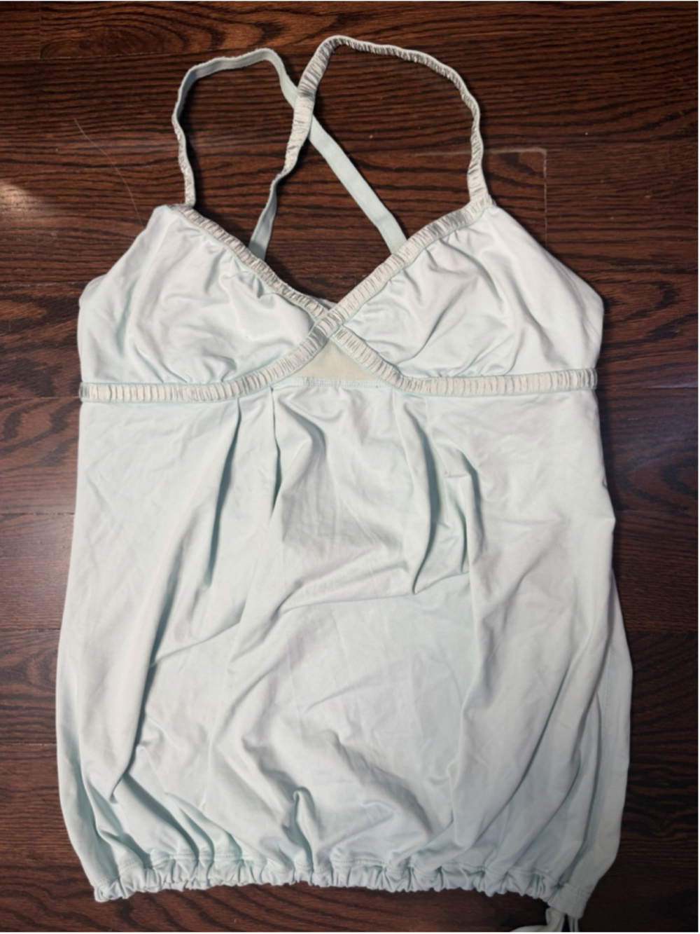 Lululemon Dance Strap Tank Crossover Aqua Blue 6